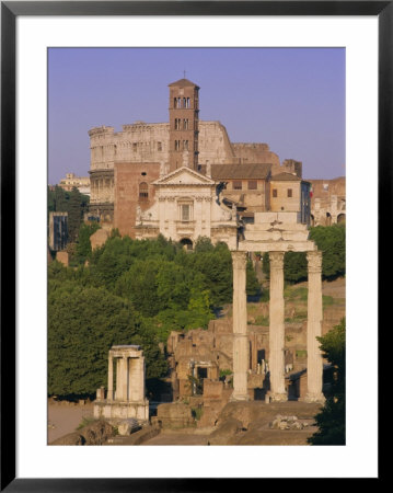 The Roman Forum And Colosseum, Unesco World Heritage Site, Rome, Lazio, Italy, Europe by Gavin Hellier Pricing Limited Edition Print image
