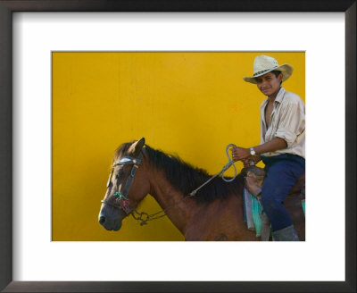 Man On Horseback, Honduras by Keren Su Pricing Limited Edition Print image