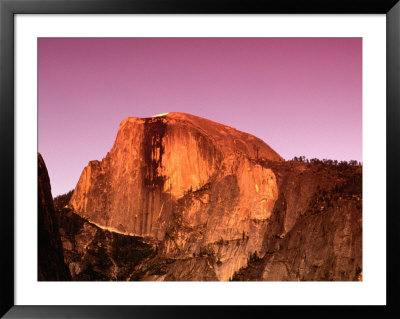 Half Dome Rock At Sundown, Yosemite National Park, California, Usa by Thomas Winz Pricing Limited Edition Print image