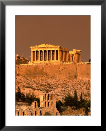 Acropolis And Parthenon From Filopappou Hill, Athens, Greece by Anders Blomqvist Pricing Limited Edition Print image