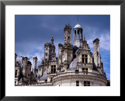 Detail Of Roof Terraces Of Chateau De Chambord In Loire Valley, Chambord, France by Diana Mayfield Pricing Limited Edition Print image