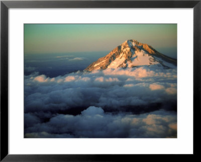 Aerial Of Mt. Hood, Oregon Cascades, Usa by Janis Miglavs Pricing Limited Edition Print image
