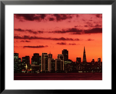 City At Sunset From Treasure Island, San Francisco, Usa by John Elk Iii Pricing Limited Edition Print image