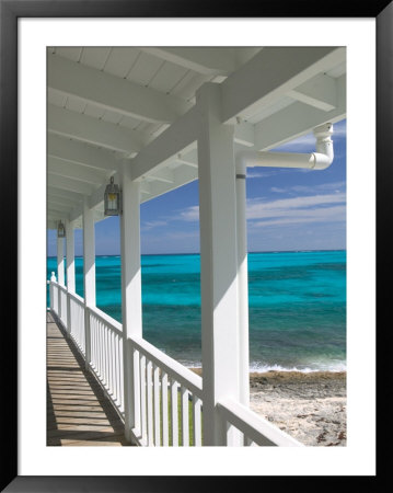 Porch View Of The Atlantic Ocean, Loyalist Cays, Abacos, Bahamas by Walter Bibikow Pricing Limited Edition Print image