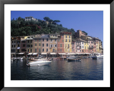 Hillside Village By Harbor, Portofino, Italy by Barry Winiker Pricing Limited Edition Print image