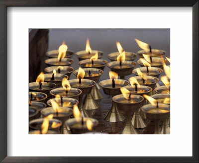 Bhuddist Temple With Candles, Kathmandu, Nepal by Gavriel Jecan Pricing Limited Edition Print image