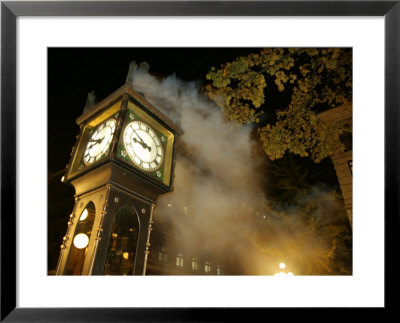 Gastown's Famous Steam-Powered Clock, Vancouver, Canada by Lawrence Worcester Pricing Limited Edition Print image
