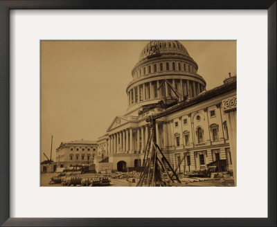 Capitol Under Construction, Washington, D.C., C.1863 by Andrew J. Johnson Pricing Limited Edition Print image