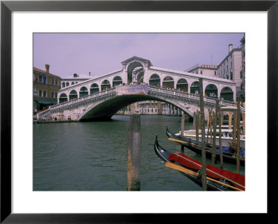 Grand Canal And Rialto Bridge, Venice, Italy by Bill Bachmann Pricing Limited Edition Print image