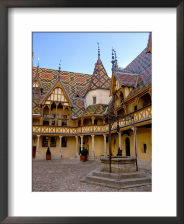 Well In Hotel-Dieu Courtyard, Beaune, Burgundy, France by Lisa S. Engelbrecht Pricing Limited Edition Print image