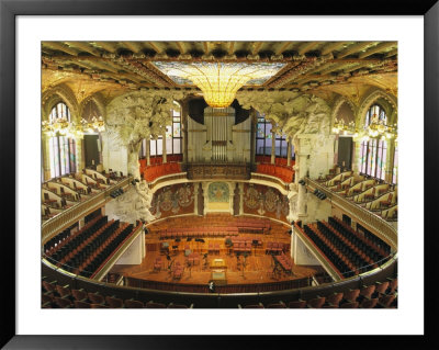 Interior View Of An Ornate Orchestra House by Richard Nowitz Pricing Limited Edition Print image