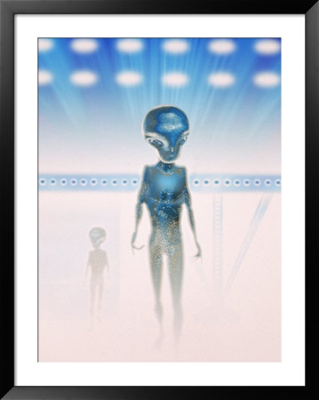 Aliens In A Space Ship by Carol & Mike Werner Pricing Limited Edition Print image
