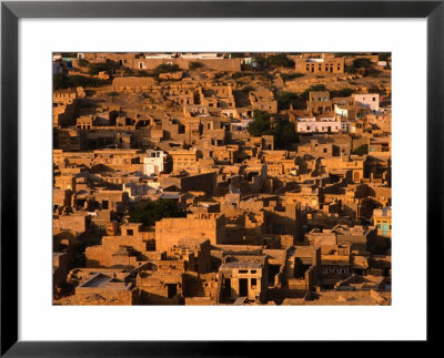 Aerial View Of Old City From Fort, Jaisalmer, Rajasthan, India by Dallas Stribley Pricing Limited Edition Print image