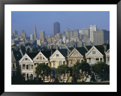 The Painted Ladies, Grand 19Th Century Houses, Alamo Square, San Francisco, California, Usa by Amanda Hall Pricing Limited Edition Print image