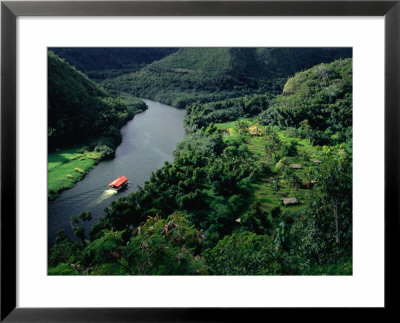 Riverboat On North Coast River, Kauai, Hawaii, Usa by Shannon Nace Pricing Limited Edition Print image