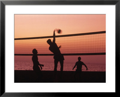 Sunset Beach Volleyball by Mitch Diamond Pricing Limited Edition Print image