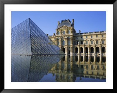 Palais Du Louvre And Pyramid, Paris, France, Europe by Roy Rainford Pricing Limited Edition Print image