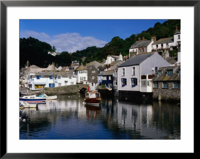 Fishing Harbour And Houses In Seaside Village, Polperro, United Kingdom by Chris Mellor Pricing Limited Edition Print image