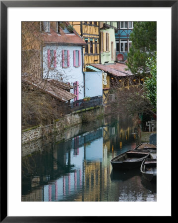 Half Timbered Houses Of Petite Venise Area, Colmar, Haut Rhin, Alsace, France by Walter Bibikow Pricing Limited Edition Print image