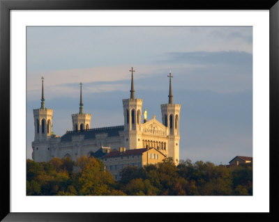 View Of Basilique Notre-Dame De Fourviere, Rhone-Alps, Lyon, France by Lisa S. Engelbrecht Pricing Limited Edition Print image