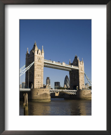 Tower Bridge And City Of London Beyond, London, England by Amanda Hall Pricing Limited Edition Print image