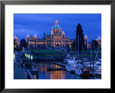 Parliament Buildings Facing Inner Harbour, Victoria, Canada by John Elk Iii Pricing Limited Edition Print image