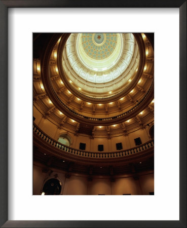 Interior Of State Capitol Building Dome, Austin, Usa by Mark & Audrey Gibson Pricing Limited Edition Print image