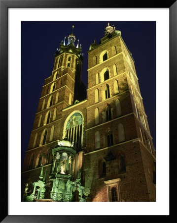 St. Marys Church, Rynek Glowny Town Sq, Krakow by Walter Bibikow Pricing Limited Edition Print image