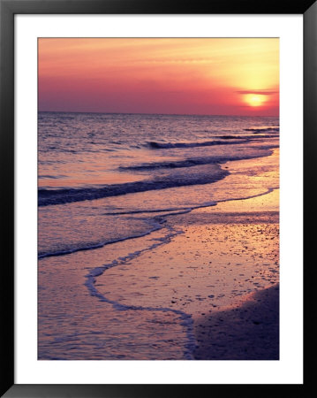 Sunset, Gulf Of Mexico, Sanibel Island, Fl by Roger Leo Pricing Limited Edition Print image