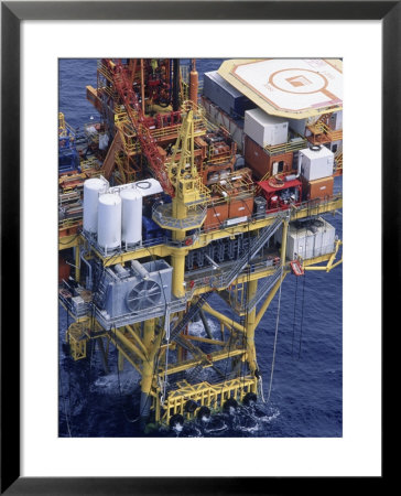 Offshore Oil Rig In The Gulf Of Mexico by Jim Mcnee Pricing Limited Edition Print image