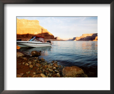 Rental Boat At Dungeon Canyon, Lake Powell by James Denk Pricing Limited Edition Print image