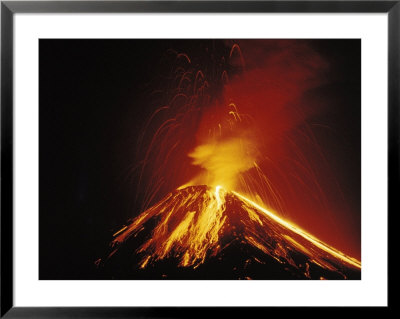 Arenal Volcano At Night by Ken Glaser Pricing Limited Edition Print image