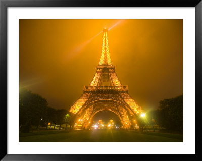 Eiffel Tower Illuminated At Night, Paris, France by Jim Zuckerman Pricing Limited Edition Print image