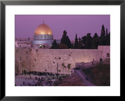 Western Wall With The Dome Of The Rock In The Background by Richard Nowitz Pricing Limited Edition Print image