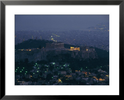 Acropolis And Parthenon Photographed At Dusk From Mt. Likavittos by James L. Stanfield Pricing Limited Edition Print image