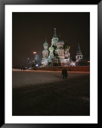View Of St. Basils Cathedral Lit Up At Night by Jodi Cobb Pricing Limited Edition Print image