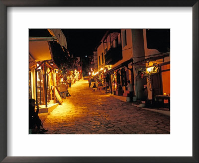 Uzun Bazaar Street, Kas, Turquoise Coast, Turkey by Nik Wheeler Pricing Limited Edition Print image