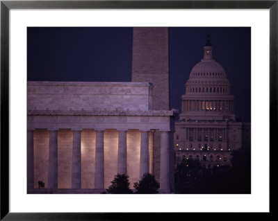 A View Of The Lincoln And Washington Monuments, And The U.S. Capitol by Karen Kasmauski Pricing Limited Edition Print image