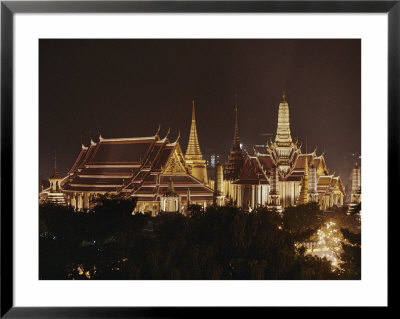 A Night View Of The Illuminated Grand Palace In Bangkok by Jodi Cobb Pricing Limited Edition Print image