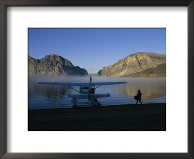 A Seaplane Gets Ready For Take Off From The Shoreline Of Cli Lake by Raymond Gehman Pricing Limited Edition Print image