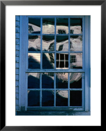 Reflections On The Panes Of A Weathered Window by Sam Abell Pricing Limited Edition Print image