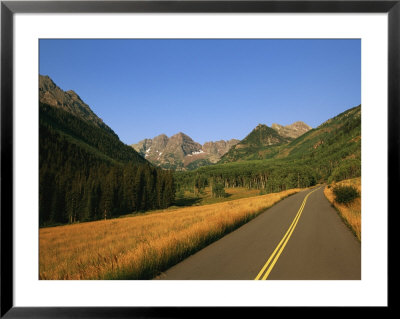 View Down A Road In The Maroon Bells, Snowmass Wilderness Area by Richard Nowitz Pricing Limited Edition Print image