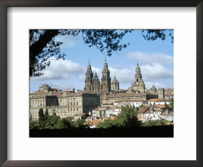 Cathedral From The Park, Santiago De Compostela, Unesco World Heritage Site, Galicia, Spain by Adam Woolfitt Pricing Limited Edition Print image