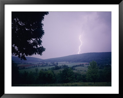 Lightning Strikes Over Pleasant Valley by Paul Zahl Pricing Limited Edition Print image