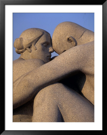 Stone Statue, Oslo, Norway by Walter Bibikow Pricing Limited Edition Print image