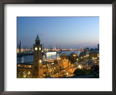 Landungsbrucken, Port Of Hamburg, St. Pauli, Hamburg, Germany by Yadid Levy Pricing Limited Edition Print image