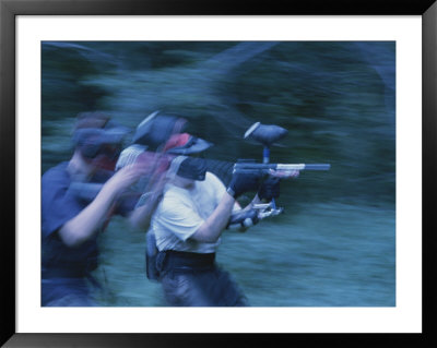 Two Twenty-Year-Old Males Playing Paint Ball by Brian Gordon Green Pricing Limited Edition Print image
