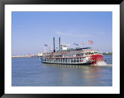 Paddle Steamer 'Natchez' On The Mississippi River, New Orleans, Louisiana, Usa by Bruno Barbier Pricing Limited Edition Print image