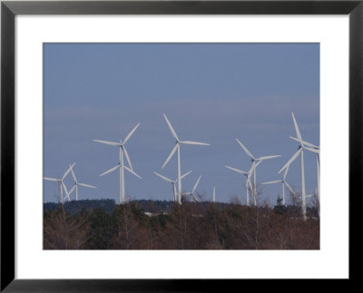 Windmills Wait To Catch A Breeze On A Hilltop by Bill Curtsinger Pricing Limited Edition Print image