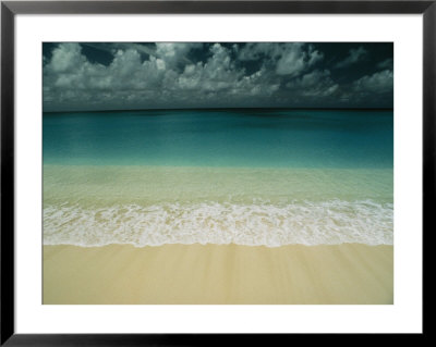 Wave Rolls Over A Tranquil Beach In The Marshall Islands by Bill Curtsinger Pricing Limited Edition Print image
